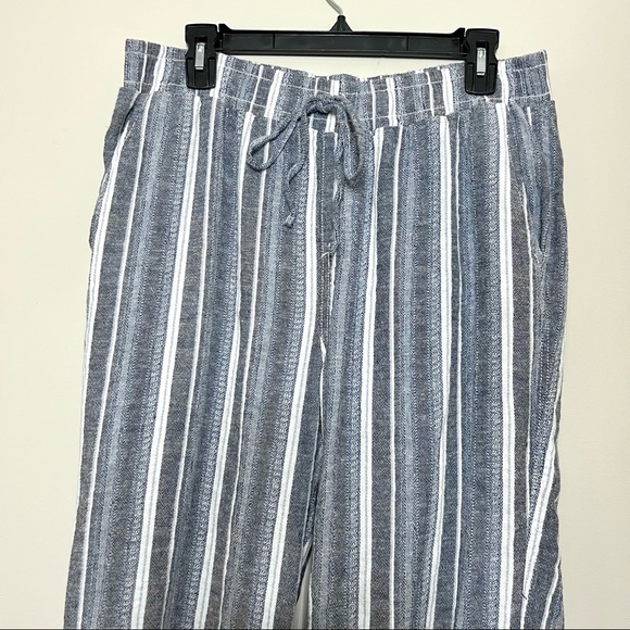 Briggs Linen Blend Striped Pants - Picture 3 of 6